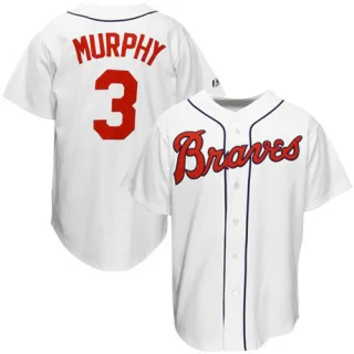 Authentic Men's Dale Murphy Atlanta Braves Throwback Jersey - White