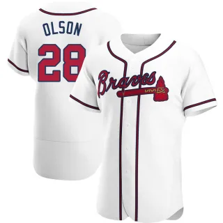 Authentic Men's Matt Olson Atlanta Braves Home Jersey - White