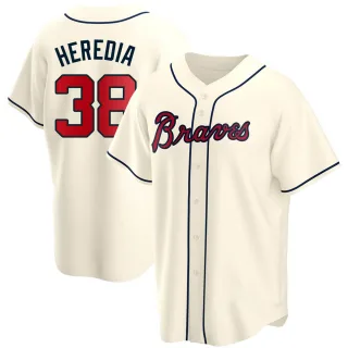 Guillermo Heredia Atlanta Braves Alternate Red Baseball Player Jersey —  Ecustomily