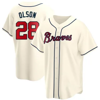 Replica Men's Matt Olson Atlanta Braves Alternate Jersey - Cream