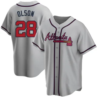 Replica Men's Matt Olson Atlanta Braves Road Jersey - Gray