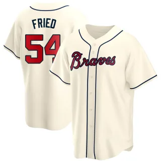 Max Fried Atlanta Braves Nike Youth 2022 Gold Program Replica Player Jersey  - White