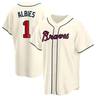 Fanatics (Nike) Ozzie Albies Atlanta Braves Replica Alt Jersey - Red, Red, 100% POLYESTER, Size XL, Rally House