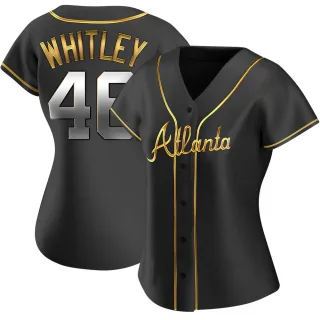 Chase Whitley Atlanta Braves Women's Backer Slim Fit T-Shirt - Ash