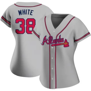 Eli White Atlanta Braves Women's White Roster Name & Number T-Shirt - Navy